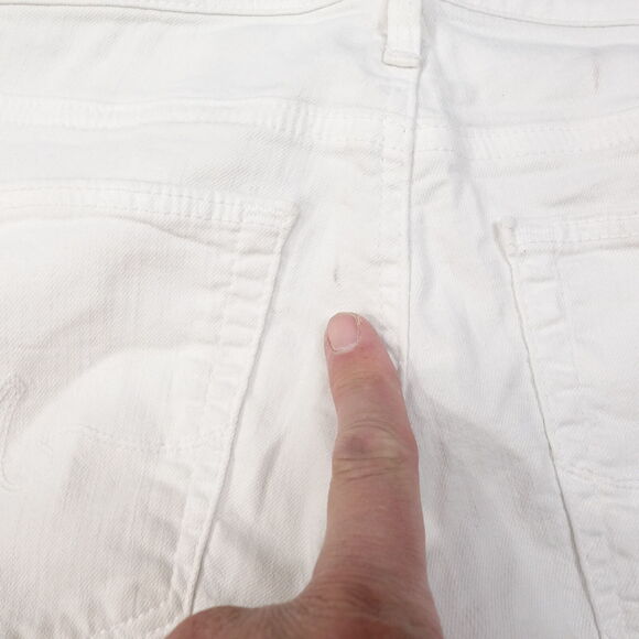 ADRIANO GOLDSCHMIED THE MIDDI ANKLE WHITE DENIM JEANS WOMENS SZ 28 28R - Picture 9 of 15